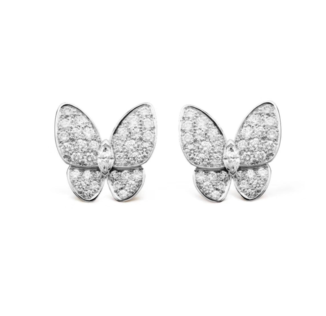 ??Loco?¡¥BUTTERFLY ALL DIAMOND EARRINGS