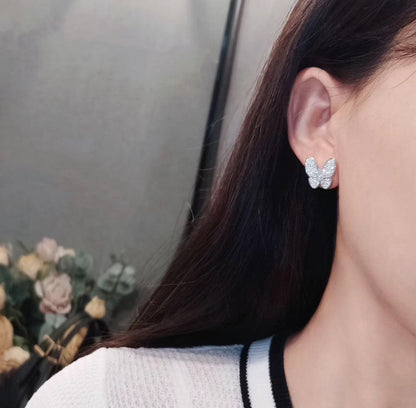 [moco jewellerys]バタフライ オールダイヤモンド イヤリング