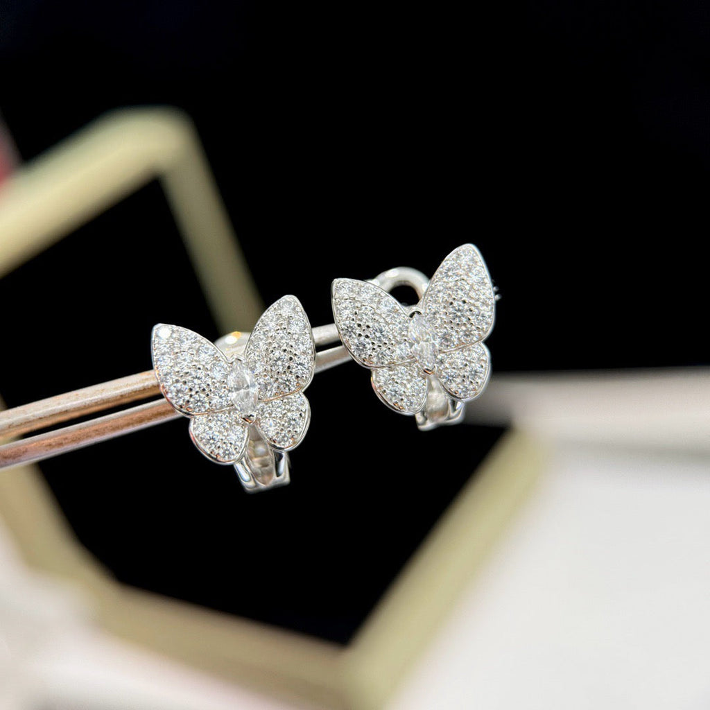 ??Loco?¡¥BUTTERFLY ALL DIAMOND EARRINGS