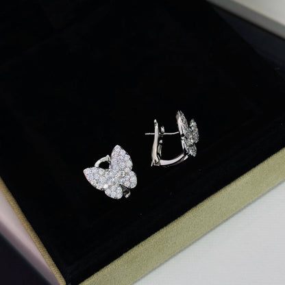 [moco jewellerys]バタフライ オールダイヤモンド イヤリング