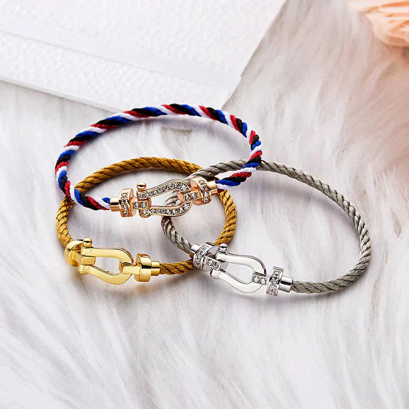 [moco jewelrys]FORCE LARGE HORSESHOE NO DIAMOND BRACELET GOLD