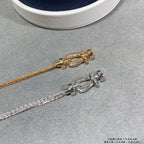 ??Loco?¡¥FORCE SMALL HORSESHOE  DIAMOND CHAIN ROPE BRACELET