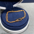 ??Loco?¡¥FORCE SMALL HORSESHOE  DIAMOND CHAIN ROPE BRACELET