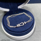 ??Loco?¡¥FORCE SMALL HORSESHOE  DIAMOND CHAIN ROPE BRACELET