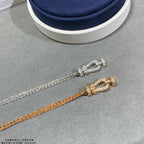 ??Loco?¡¥FORCE SMALL HORSESHOE  DIAMOND CHAIN ROPE BRACELET