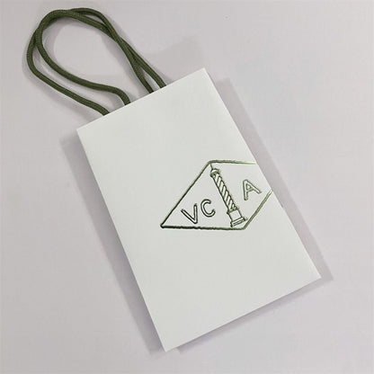 VA Kleeblatt Armband Halskette Ring Schachtel Geschenktasche