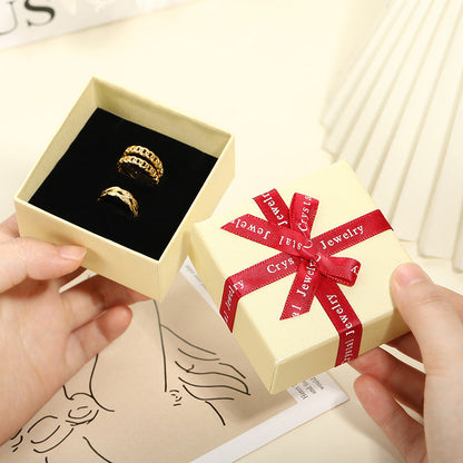 SCHLEIFENKNOT-SCHMUCKSCHACHTEL GESCHENKBOX (OHNE LOGO)