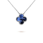 ??Loco?¡¥CLOVER 15MM PIETERSITE NECKLACE SILVER