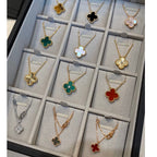 ??Loco?¡¥CLOVER 15MM LASER NECKLACE SILVER