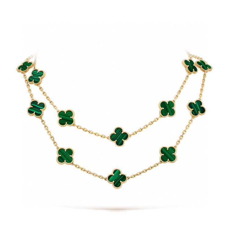 ??Loco?¡¥CLOVER 20 MOTIFS MALACHITE GOLD