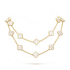 ??Loco?¡¥CLOVER 20 MOTIFS WHITE MOP NECKLACE