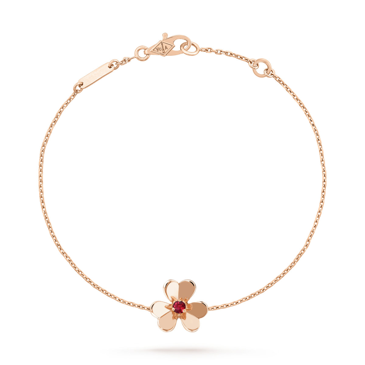 [moco jewelrys]FRIVOLE GOLD FLOWER PINK MALACHITE BRACELET