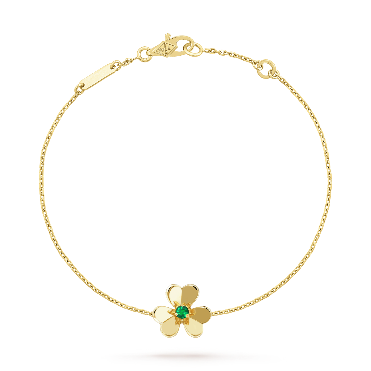 ??Loco?¡¥FRIVOLE GOLD FLOWER PINK MALACHITE BRACELET