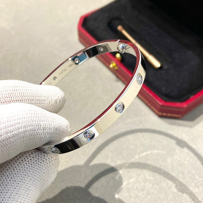 [moco jewelrys] LOVE ARMBAND 6,1 MM 10 DIAMANTEN