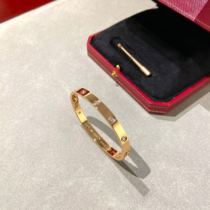 [moco jewelrys] LOVE ARMBAND 6,1 MM 10 DIAMANTEN