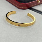 ??Loco?¡¥LOVE BRACELET 6.1MM 1 DIAMOND OPEN CUFF