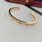 ??Loco?¡¥LOVE BRACELET 6.1MM 1 DIAMOND OPEN CUFF