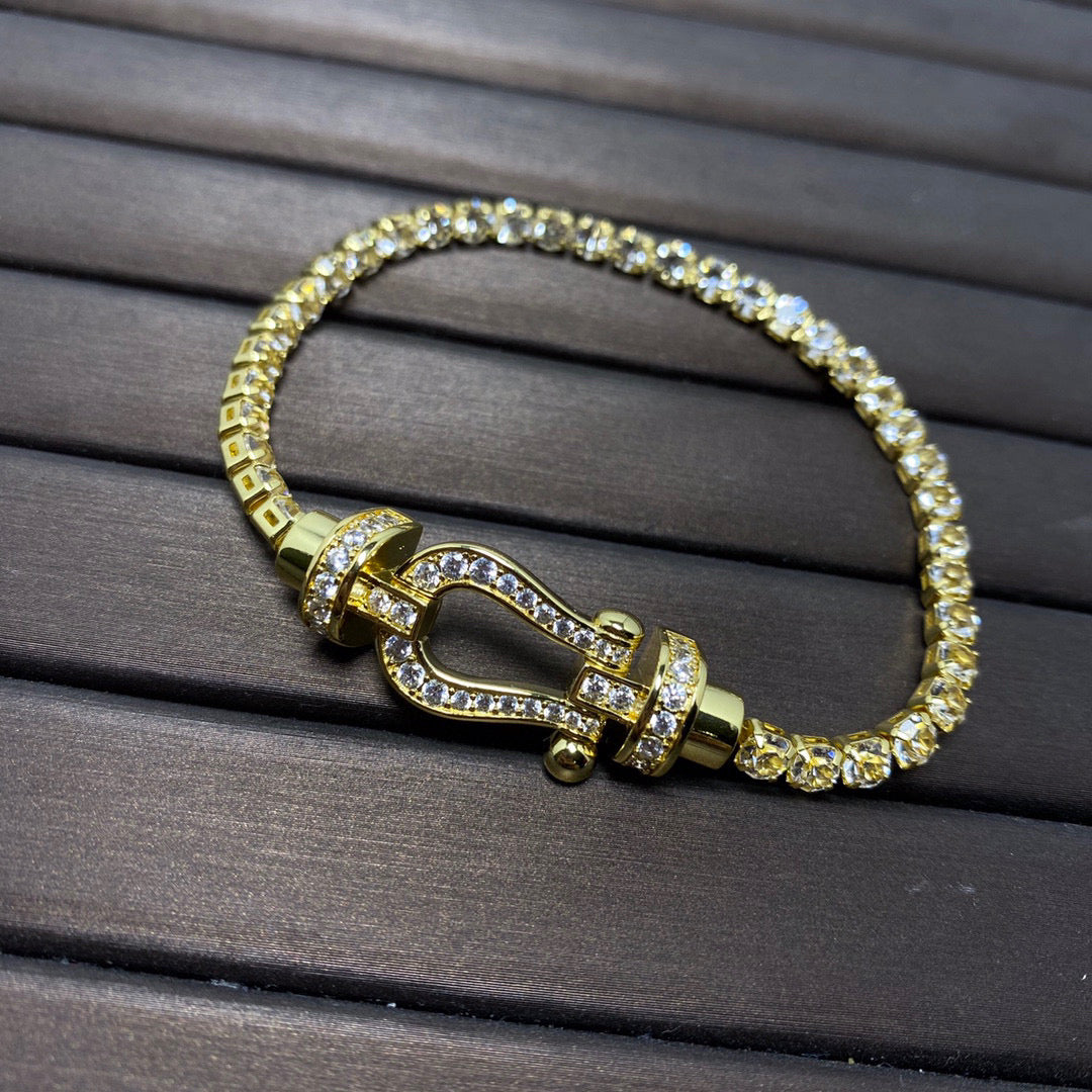 [moco jewelrys] FORCE HORSESHOE DIAMANT-TENNISARMBAND