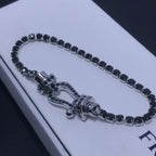 ??Loco?¡¥FORCE  LARGE HORSESHOE FULL DIAMOND TENNIS BRACELET
