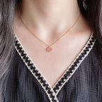 ??Loco?¡¥CLOVER 15MM PINK MOTHER-OF-PEARL SINGLE FLOWER NECKLACE