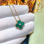 ??Loco?¡¥CLOVER 15MM DIAMOND TURQUOISE NECKLACE