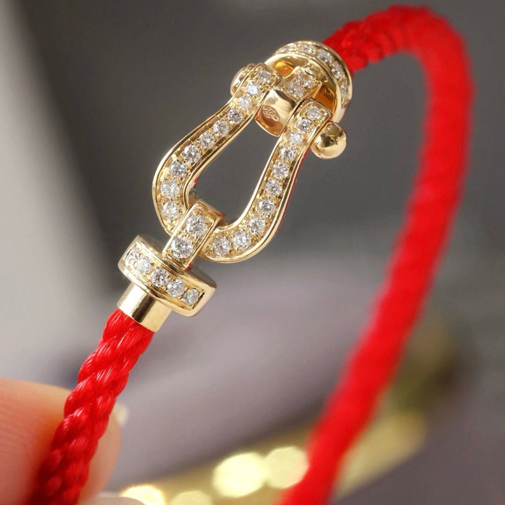 ??Loco?¡¥FORCE LARGE HORSESHOE FULL DIAMOND BRACELET SILVER
