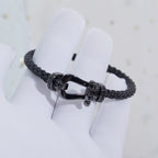 ??Loco?¡¥FORCE LARGE SERIES HORSESHOE BLACK SAMURAI BRACELET