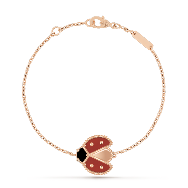 ??Loco?¡¥LUCKY SPRING 1 MOTIF PINK GOLD BRACELET