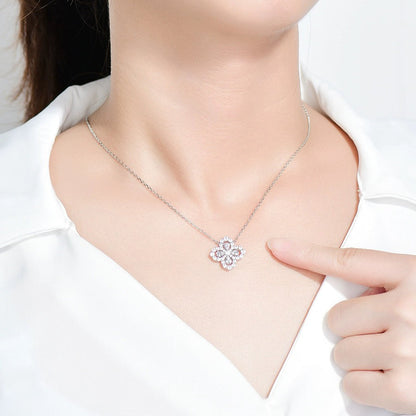 [moco jewellerys]ループネックレス フルモチーフ ダイヤモンド 16mm マルチカラー