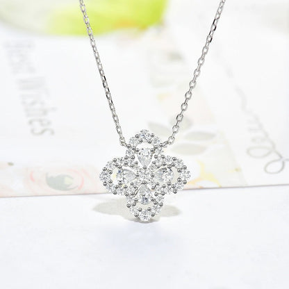 [moco jewellerys]ループネックレス フルモチーフ ダイヤモンド 16mm マルチカラー