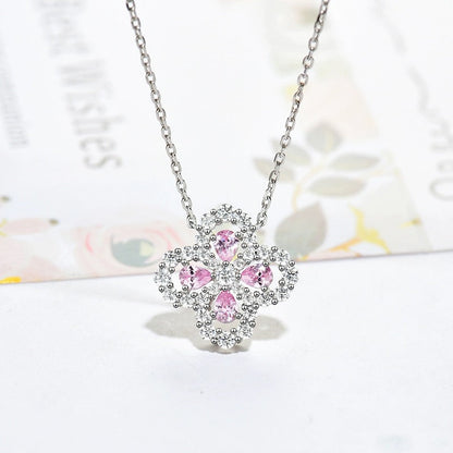 [moco jewellerys]ループネックレス フルモチーフ ダイヤモンド 16mm マルチカラー