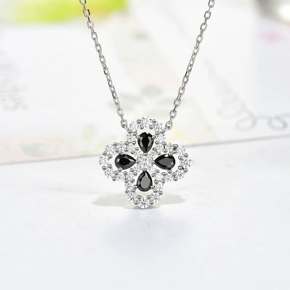 [moco jewellerys]ループネックレス フルモチーフ ダイヤモンド 16mm マルチカラー