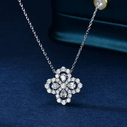 [moco jewellerys]ループネックレス フルモチーフ ダイヤモンド 16mm マルチカラー