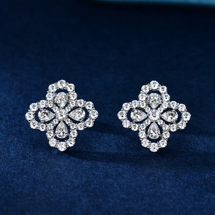 [moco jewelrys]LOOP EARRINGS FULL MOTIF DIAMOND 16MM