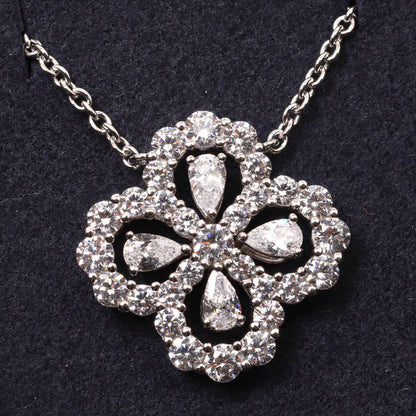 [moco jewellerys]ループネックレス フルモチーフ ダイヤモンド 16mm マルチカラー