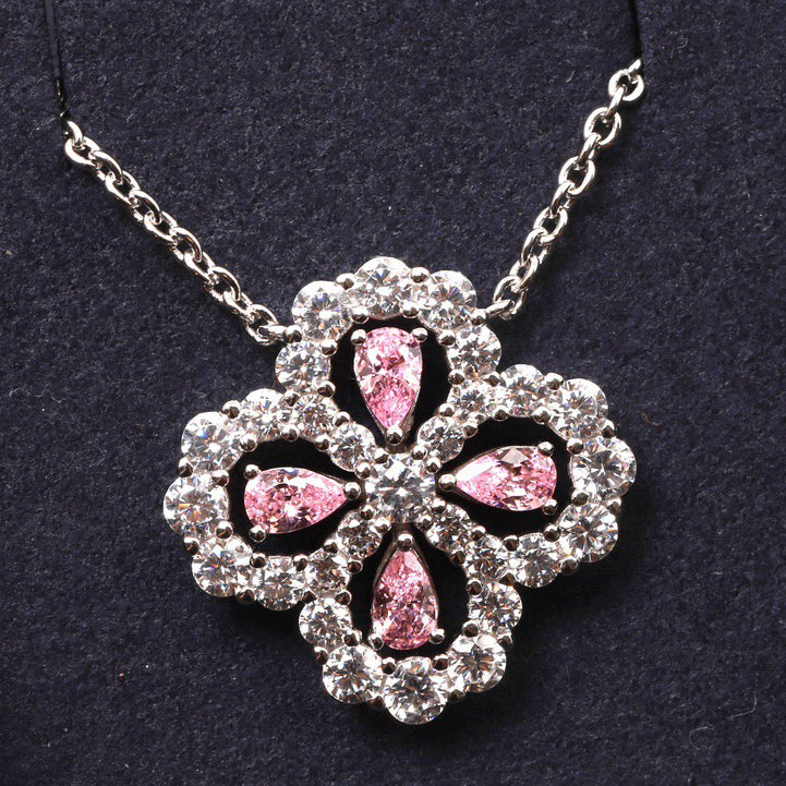 ??Loco?¡¥LOOP NECKLACE FULL MOTIF DIAMOND 16MM MULTIPLE COLORS