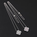 ??Loco?¡¥LOOP NECKLACE FULL MOTIF DIAMOND 16MM MULTIPLE COLORS