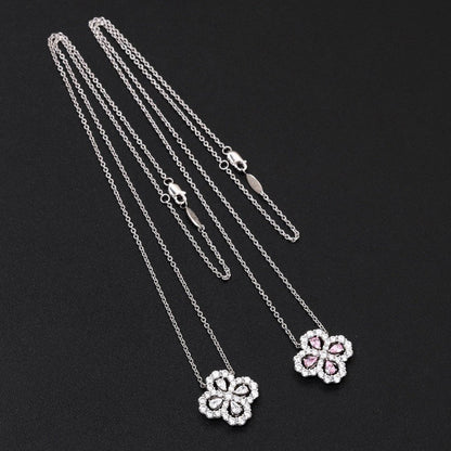 [moco jewellerys]ループネックレス フルモチーフ ダイヤモンド 16mm マルチカラー