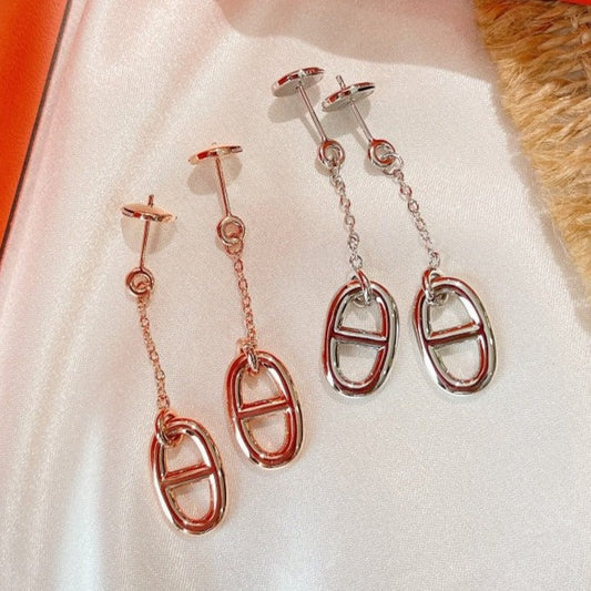 [moco jewellerys]チェーンタッセルイヤリング