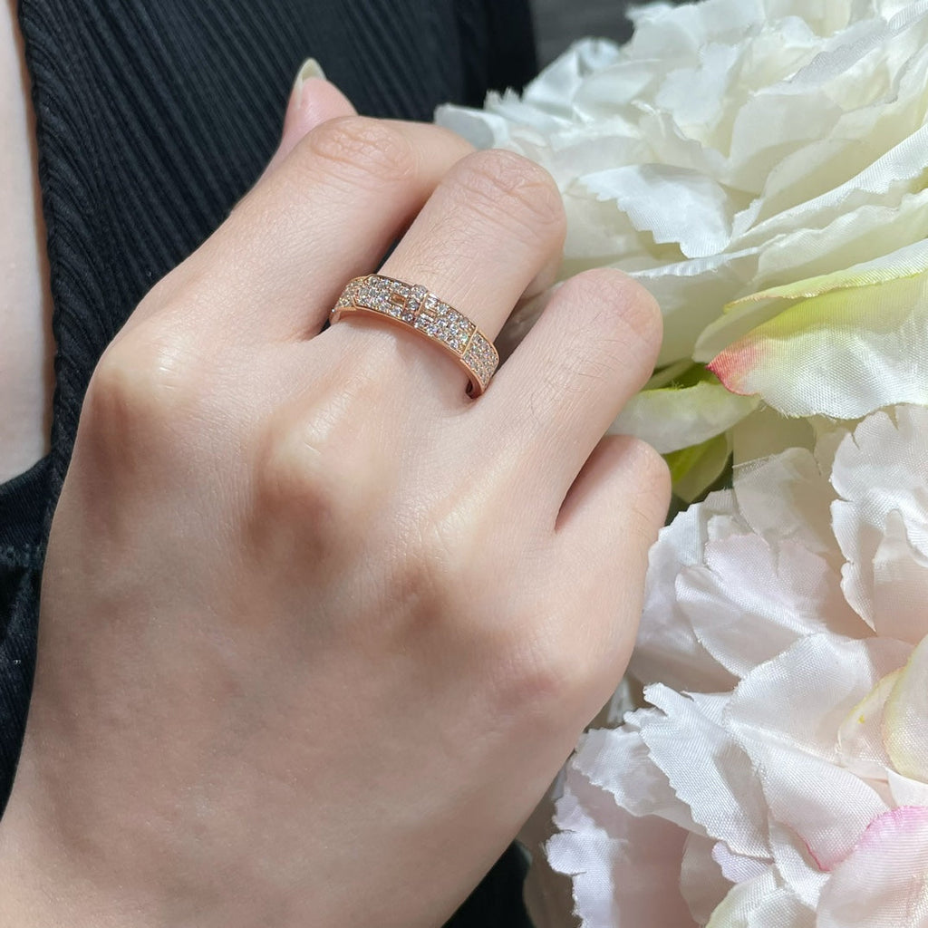 ??Loco?¡¥KELLY PINK GOLD DIAMOND RING