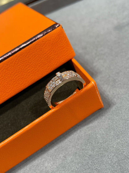 [moco jewelrys]KELLY RING AUS ROSA GOLD MIT DIAMANTEN