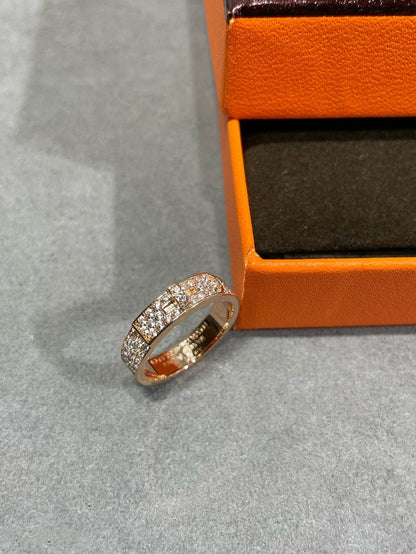 [moco jewelrys]KELLY RING AUS ROSA GOLD MIT DIAMANTEN