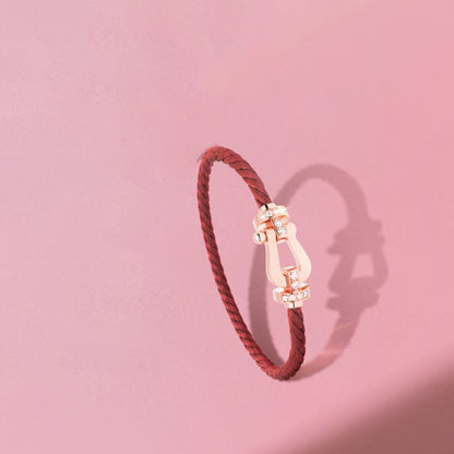 [moco jewelrys]FORCE 10 HALBDIAMANT ROSA GOLD ROTE CORDERI GROSSE UND MITTLERE MODELLE