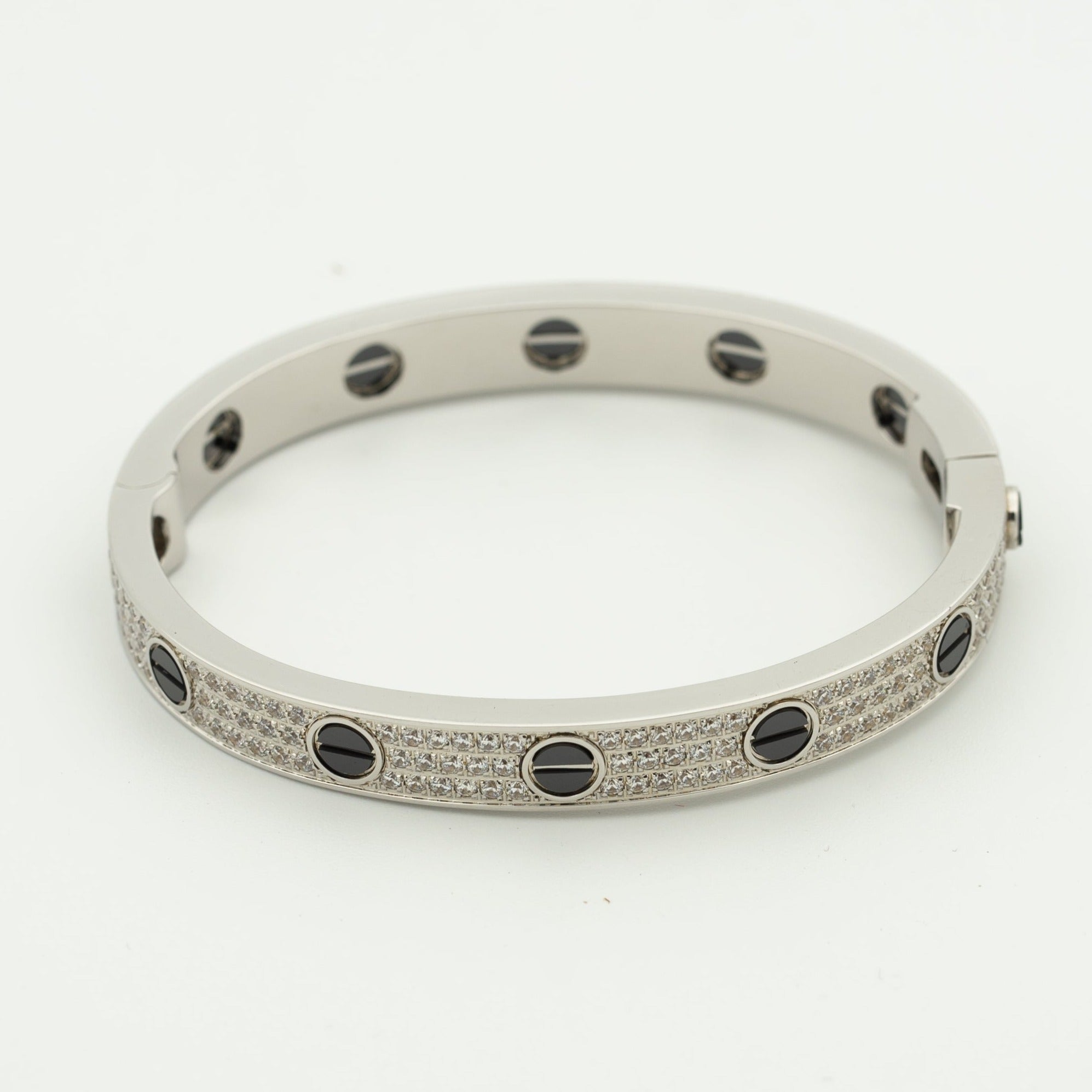 ??Loco?¡¥LOVE BRACELET 6.1MM DIAMOND-PAVED CERAMIC
