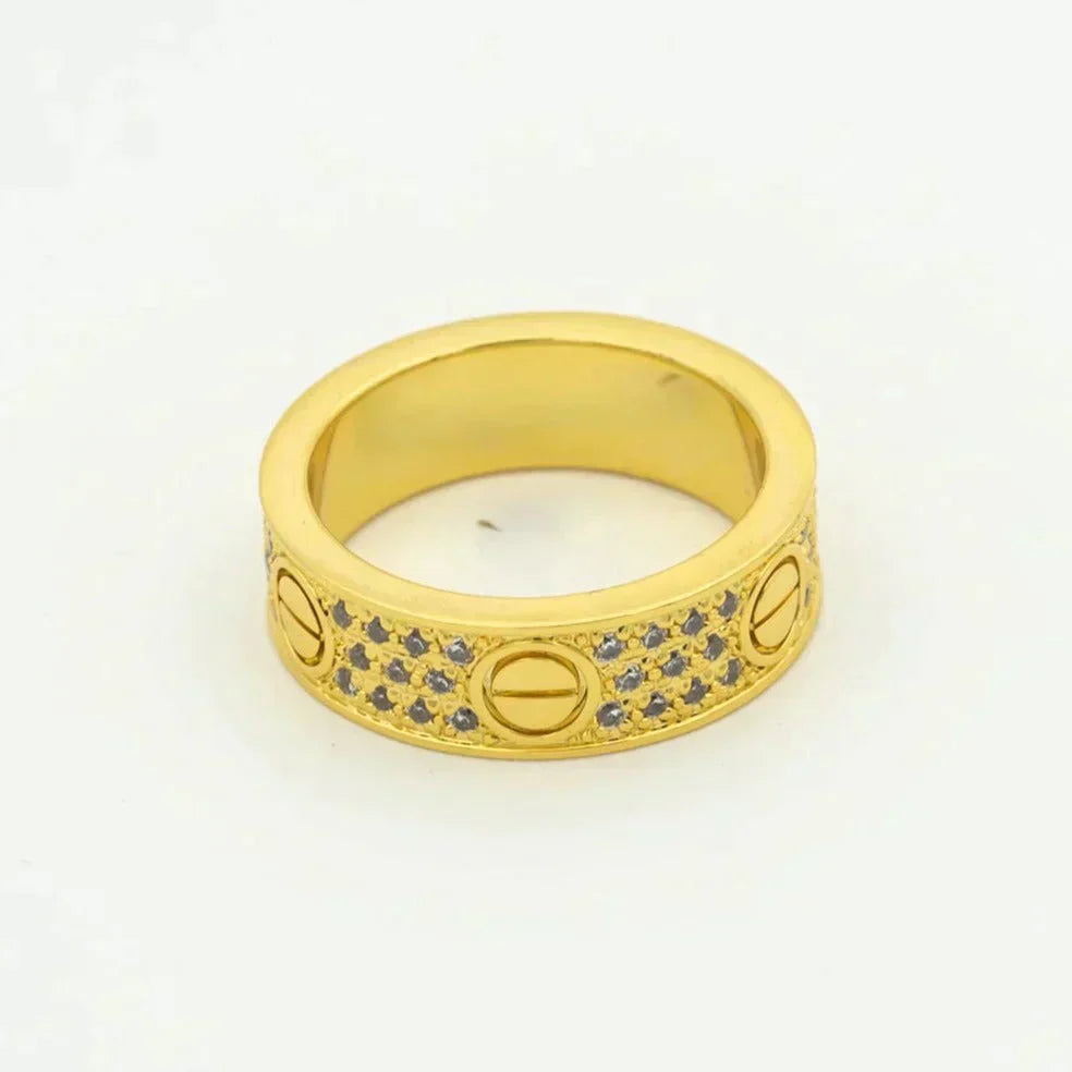 ??Loco?¡¥LOVE RING 5.5MM DIAMONDS PAVED