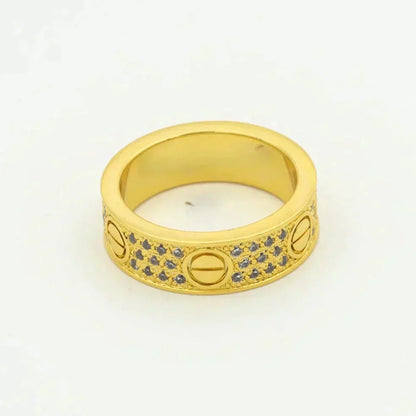 [moco jewelrys] Liebesring, 5,5 mm Diamanten im Pavé-Stil
