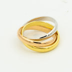 ??Loco?¡¥TRINITY RING GOLD PINK GOLD SILVER