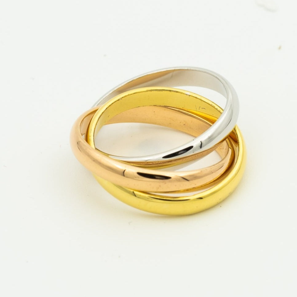 ??Loco?¡¥TRINITY RING GOLD PINK GOLD SILVER