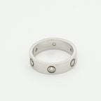 ??Loco?¡¥LOVE RING 5.5MM 6 DIAMONDS SILVER