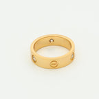 ??Loco?¡¥LOVE RING 5.5MM 3 DIAMONDS PINK GOLD